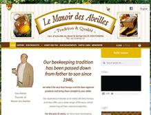 Tablet Screenshot of manoir-des-abeilles.com